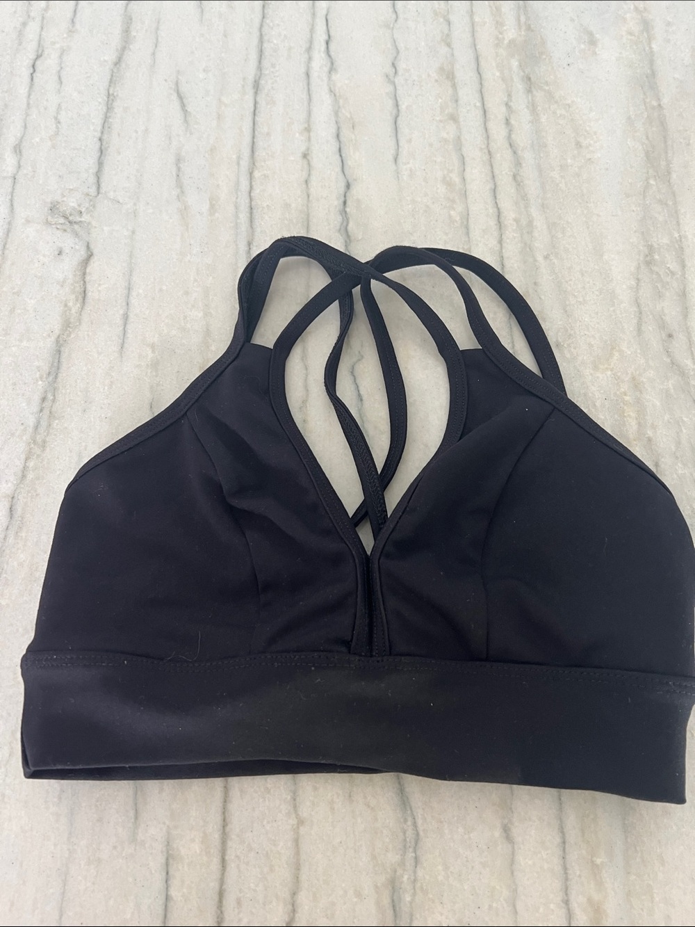 Black Strappy Bralette - Comfort Fit, by 5 Dancewear. Youth XL